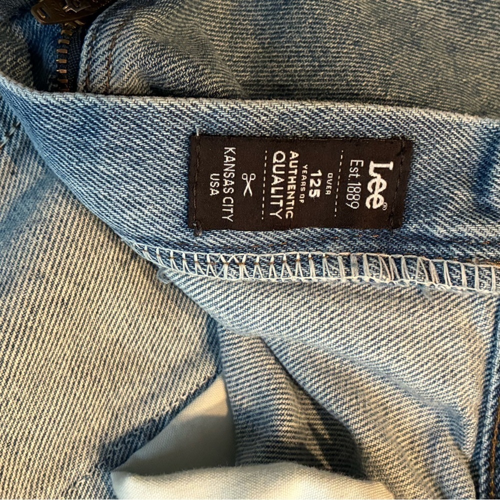 Vintage Lee Relaxed Fit Jeans 40x30 Light Wash USA Authentic 100% Cotton Denim - Picture 12 of 15